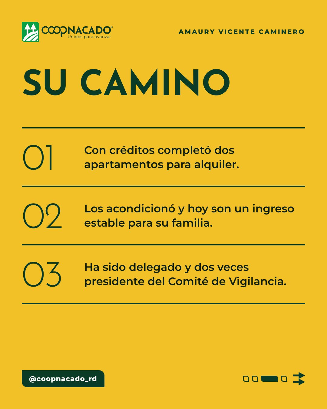 Amaury Vicente Caminero. Lámina 3 de 4 de su historia